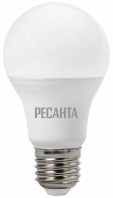 Лампа светодиодная LL-R-A60-9W-230-3K-E27 (груша, 9Вт, тепл., Е27) Ресанта